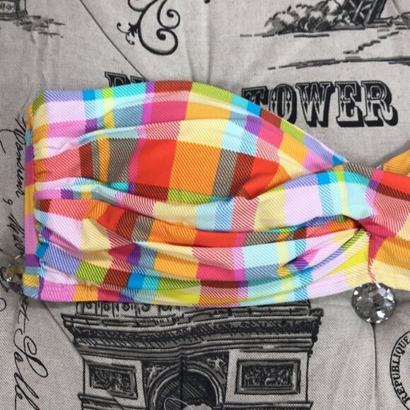 Bleu by Rod Beattie Plaid Bikini Top - Picture 5 of 8